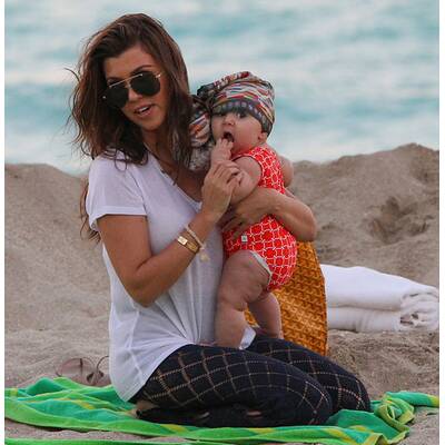 Kourtney Kardashian: Familien-Ausflug zum Strand