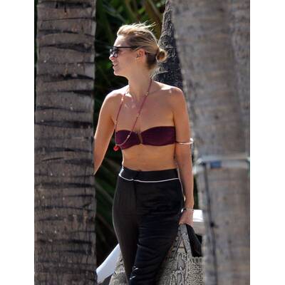 Kate Moss ist der Kälte entkommen