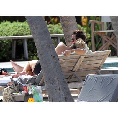 Kate Moss ist der Kälte entkommen