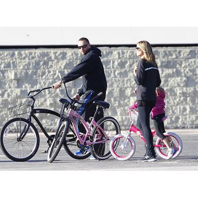 Heidi Klum & Martin Kristen: Fahrrad-Ausflug