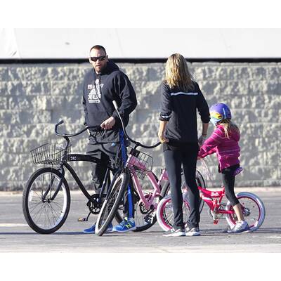 Heidi Klum & Martin Kristen: Fahrrad-Ausflug