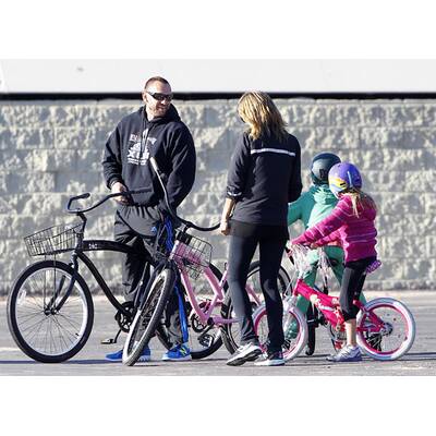 Heidi Klum & Martin Kristen: Fahrrad-Ausflug