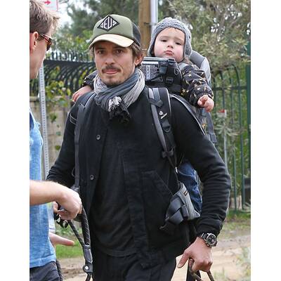 Orlando Bloom: Wandertag mit Sohn Flynn