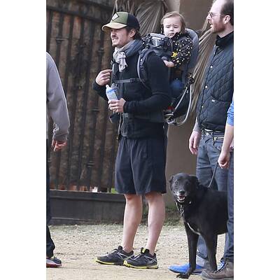 Orlando Bloom: Wandertag mit Sohn Flynn