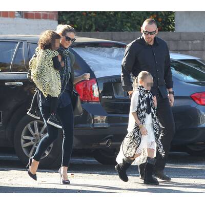 Heidi Klum mit Töchtern Lou und Leni 