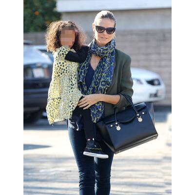 Heidi Klum mit Töchtern Lou und Leni 