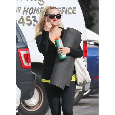 Reese Witherspoon: Ungeschminkt zum Pilates