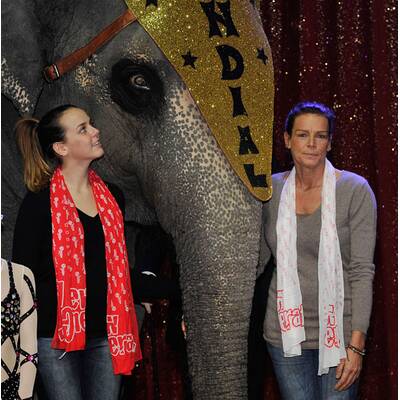 Stephanie von Monca: Zirkus-Besuch mit Tochter