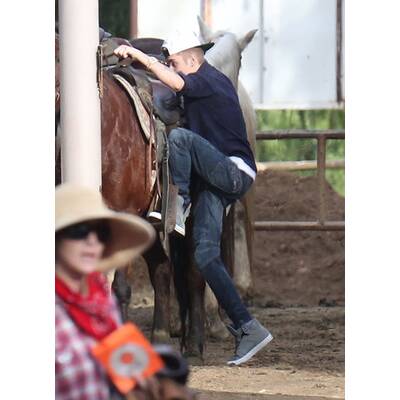 Justin Bieber geht Reiten