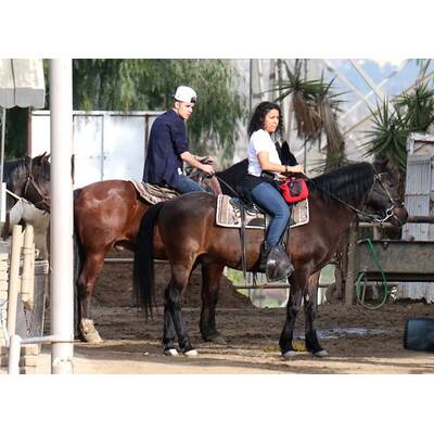 Justin Bieber geht Reiten