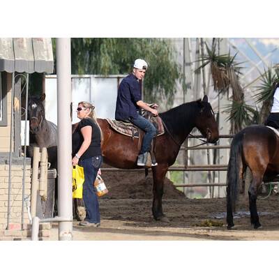Justin Bieber geht Reiten