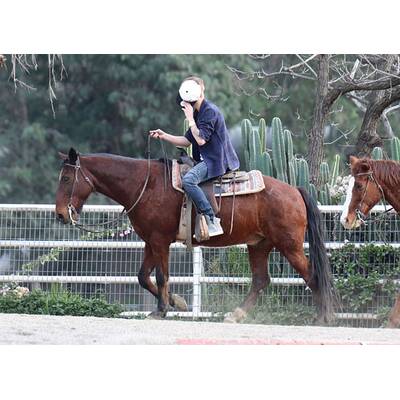 Justin Bieber geht Reiten