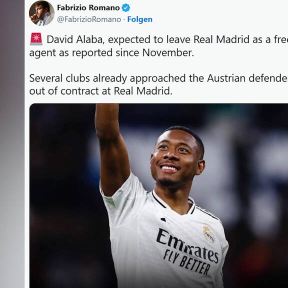 Top-Klub will ÖFB-Kapitän David Alaba (33)