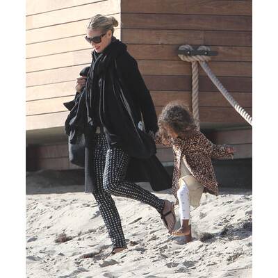 Heidi Klum: Strand-Tag mit Lover und Kids