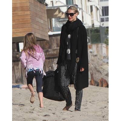 Heidi Klum: Strand-Tag mit Lover und Kids
