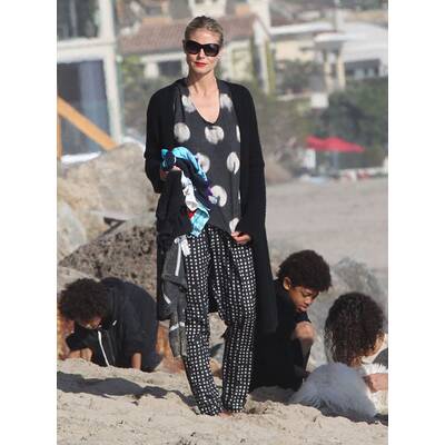 Heidi Klum: Strand-Tag mit Lover und Kids