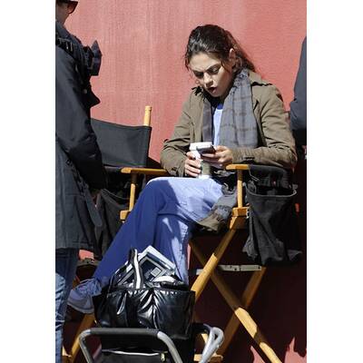 Mila Kunis ohne Make-up: Häßlich am Set