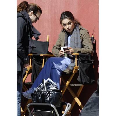 Mila Kunis ohne Make-up: Häßlich am Set