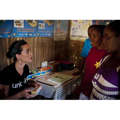 Katy Perry unterstützt die UNICEF