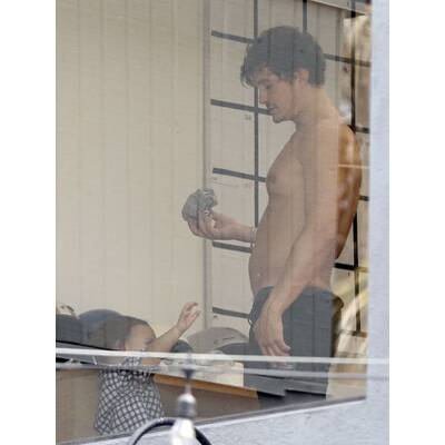 Orlando Bloom mit seinem süßen Sohn Flynn