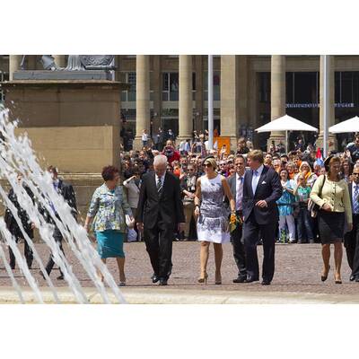 Königin Máxima strahlt bei Auslandsbesuch