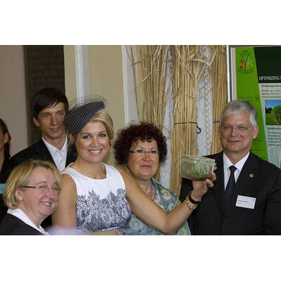 Königin Máxima strahlt bei Auslandsbesuch