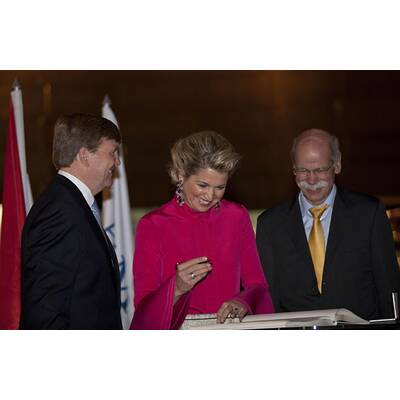 Königin Máxima strahlt bei Auslandsbesuch