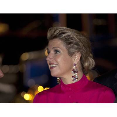 Königin Máxima strahlt bei Auslandsbesuch