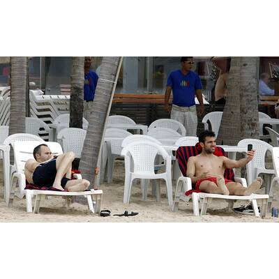 Strandzeit für Spaniens Starkicker