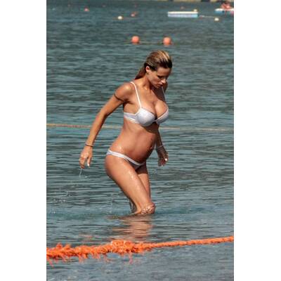 Michelle Hunziker genießt den Urlaub