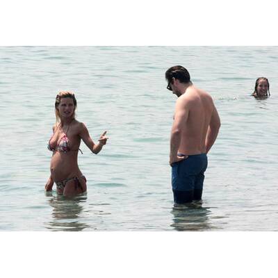 Michelle Hunziker genießt den Urlaub
