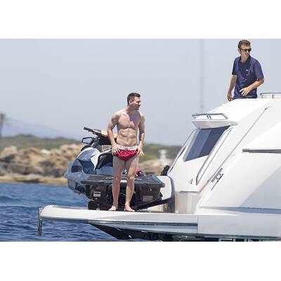Lionel Messi, Cesc Fàbregas mit Familie auf Urlaub