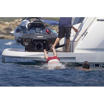 Lionel Messi, Cesc Fàbregas mit Familie auf Urlaub