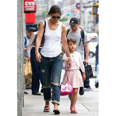 Katie Holmes und Töchterchen Suri in New York