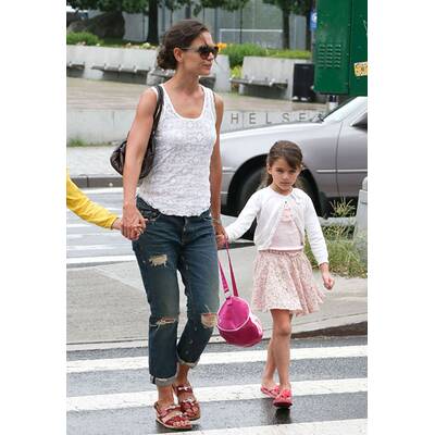 Katie Holmes und Töchterchen Suri in New York