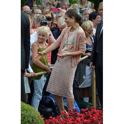 Die königliche Familie beim Victoriatag