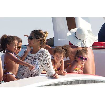 Ronaldo genießt den Strand-Urlaub mit seiner Familie