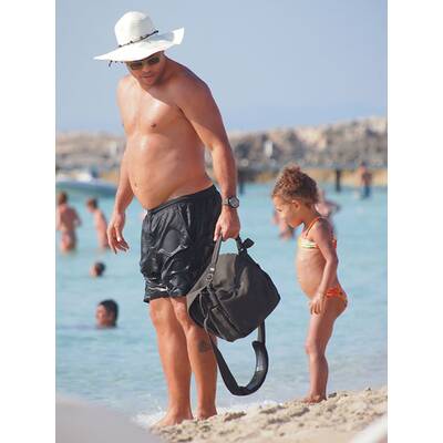 Ronaldo genießt den Strand-Urlaub mit seiner Familie