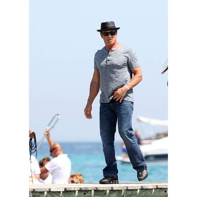 Sylvester Stallone im Urlaub mit der Familie