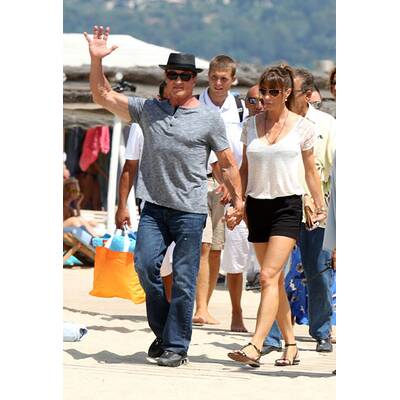 Sylvester Stallone im Urlaub mit der Familie