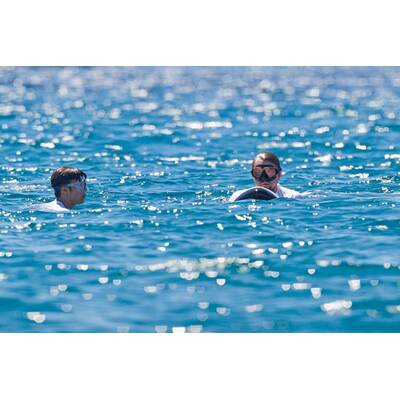 Leonardo DiCaprio & Toni Garrn genießen den Urlaub