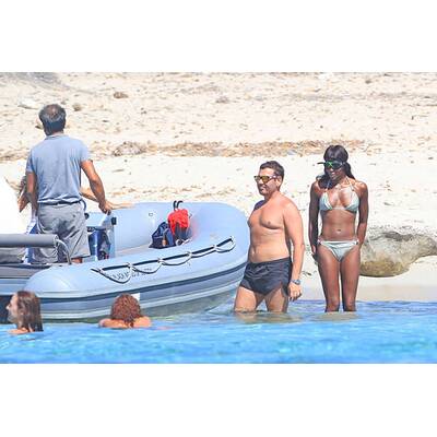 Naomi Campbell: Gut gelaunte Wasserratte