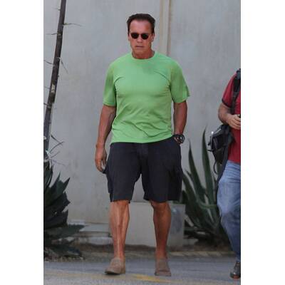 Patrick & Arnold Schwarzenegger genießen Vater-Sohn-Zeit