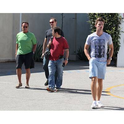 Patrick & Arnold Schwarzenegger genießen Vater-Sohn-Zeit