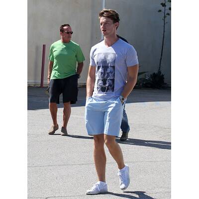 Patrick & Arnold Schwarzenegger genießen Vater-Sohn-Zeit