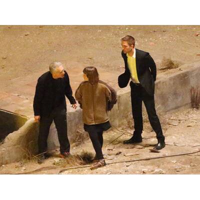 Robert Pattinson & Mia Wasikowska beim Filmdreh