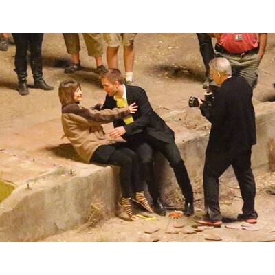 Robert Pattinson & Mia Wasikowska beim Filmdreh