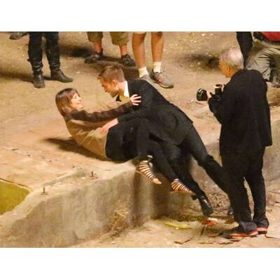 Robert Pattinson & Mia Wasikowska beim Filmdreh