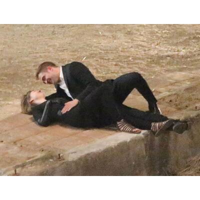 Robert Pattinson & Mia Wasikowska beim Filmdreh