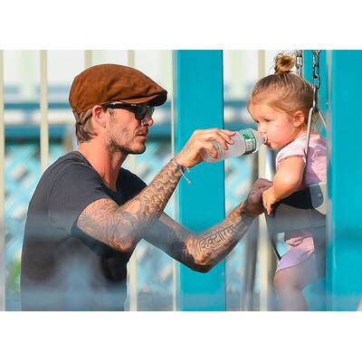 David Beckham hat Spaß mit Tochter Harper